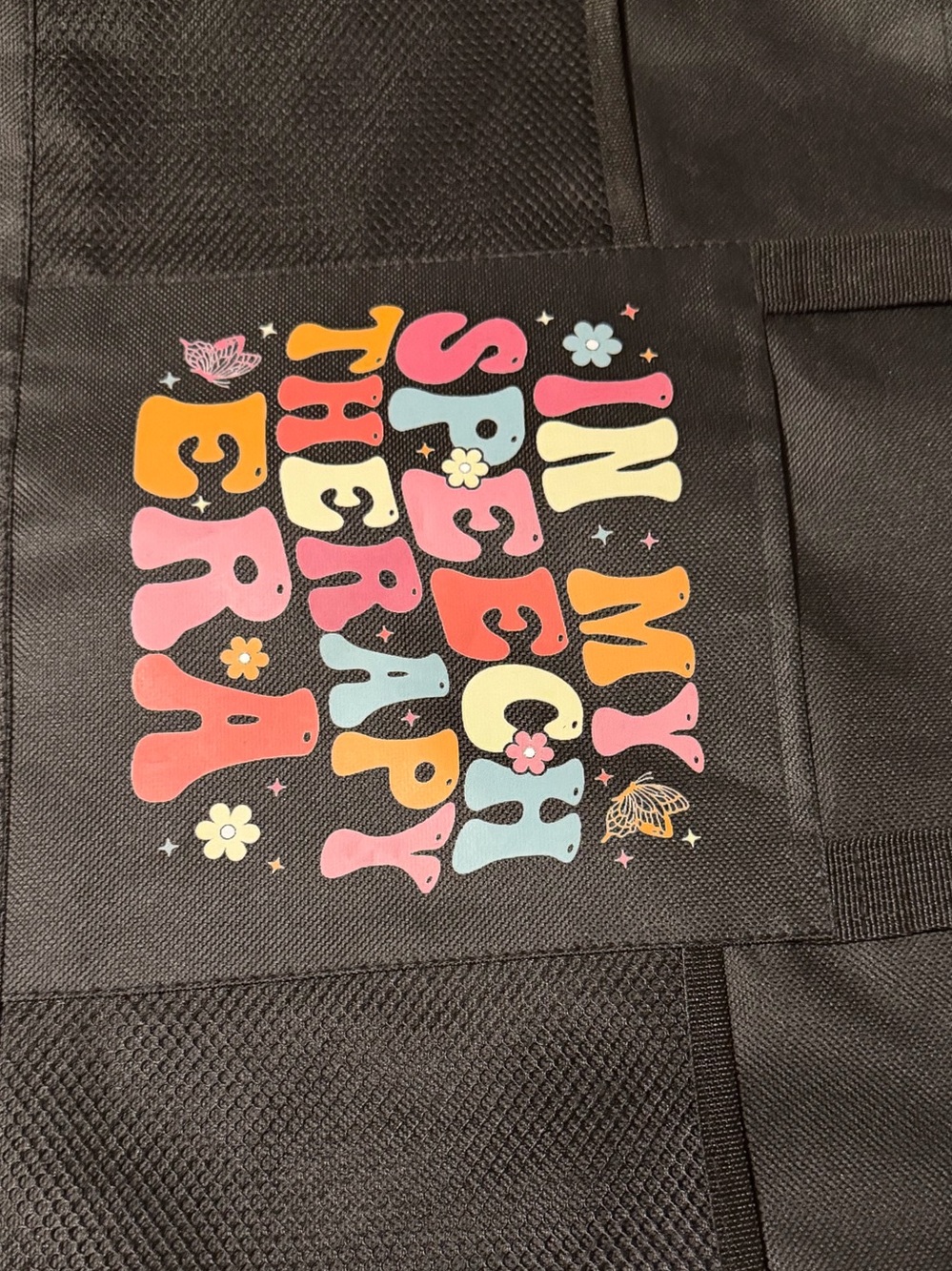 "In My Speech Therapy Era  Colorful Graphic Tote